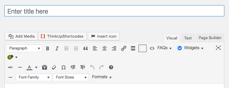 where to enter page title wordpress